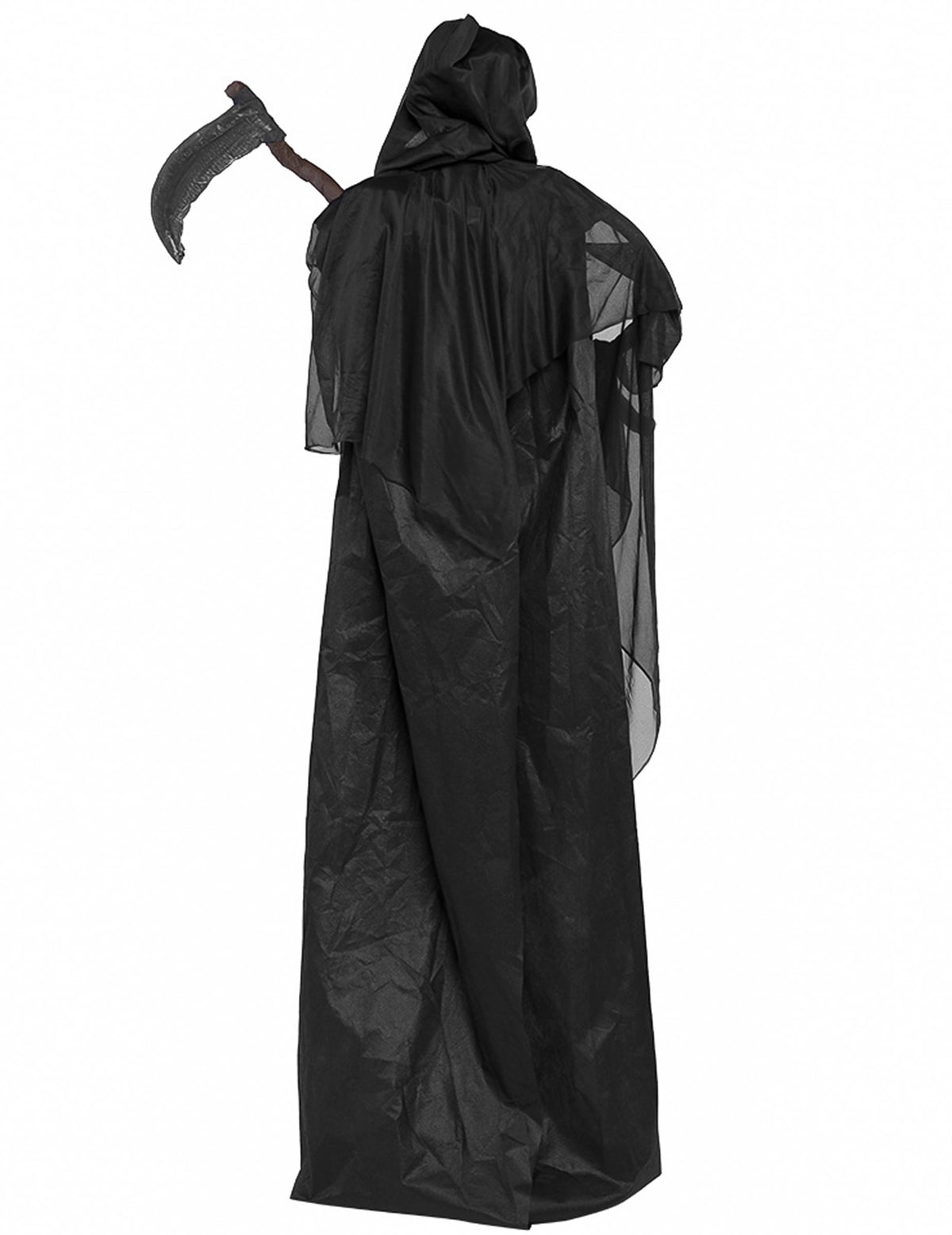 Vue de dos de la décoration sur pied Faucheuse pour Halloween