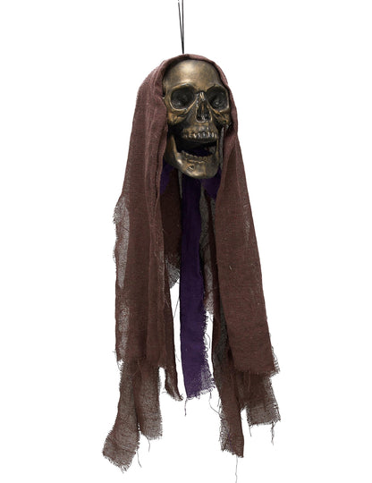 Svítící závěsná dekorace hlavy smrtky