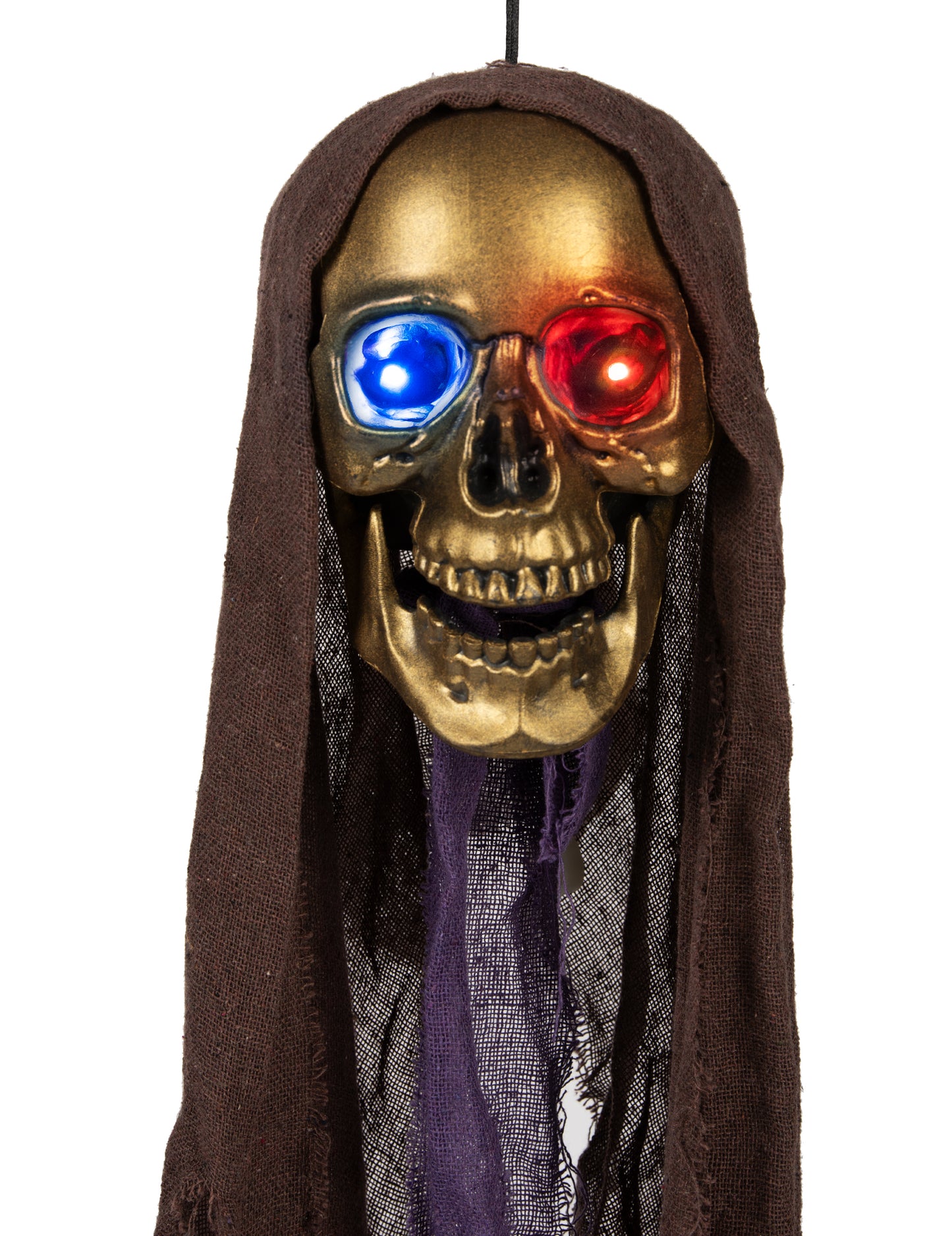 Svítící závěsná dekorace hlavy smrtky