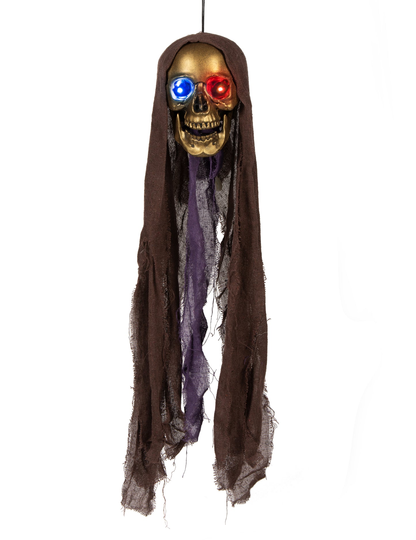 Svítící závěsná dekorace hlavy smrtky