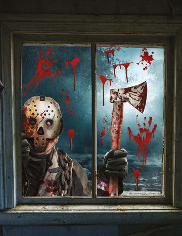Dekorace oken Axe Killer 30 x 40 cm