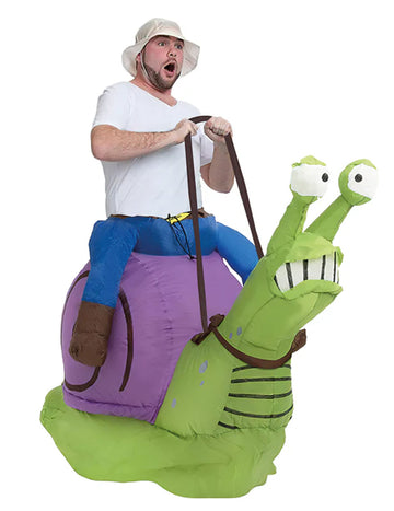 Aufblasbares Schneckenkostüm Erwachsene