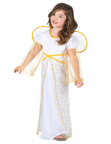 Dívčí kostým bílého vánočního anděla