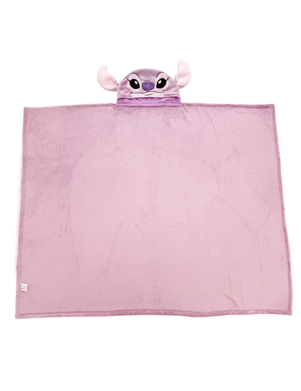Vue d'ensemble du déguisement plaid polaire à capuche Angel Lilo & Stitch
