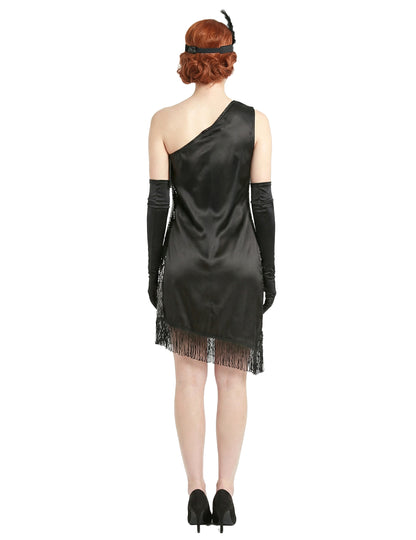 Pohled zezadu na dámský kostým 20. let