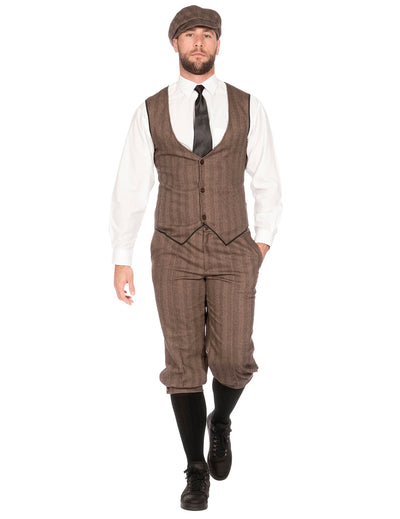 20er-Jahre-Kostüm braun Luxus Herren