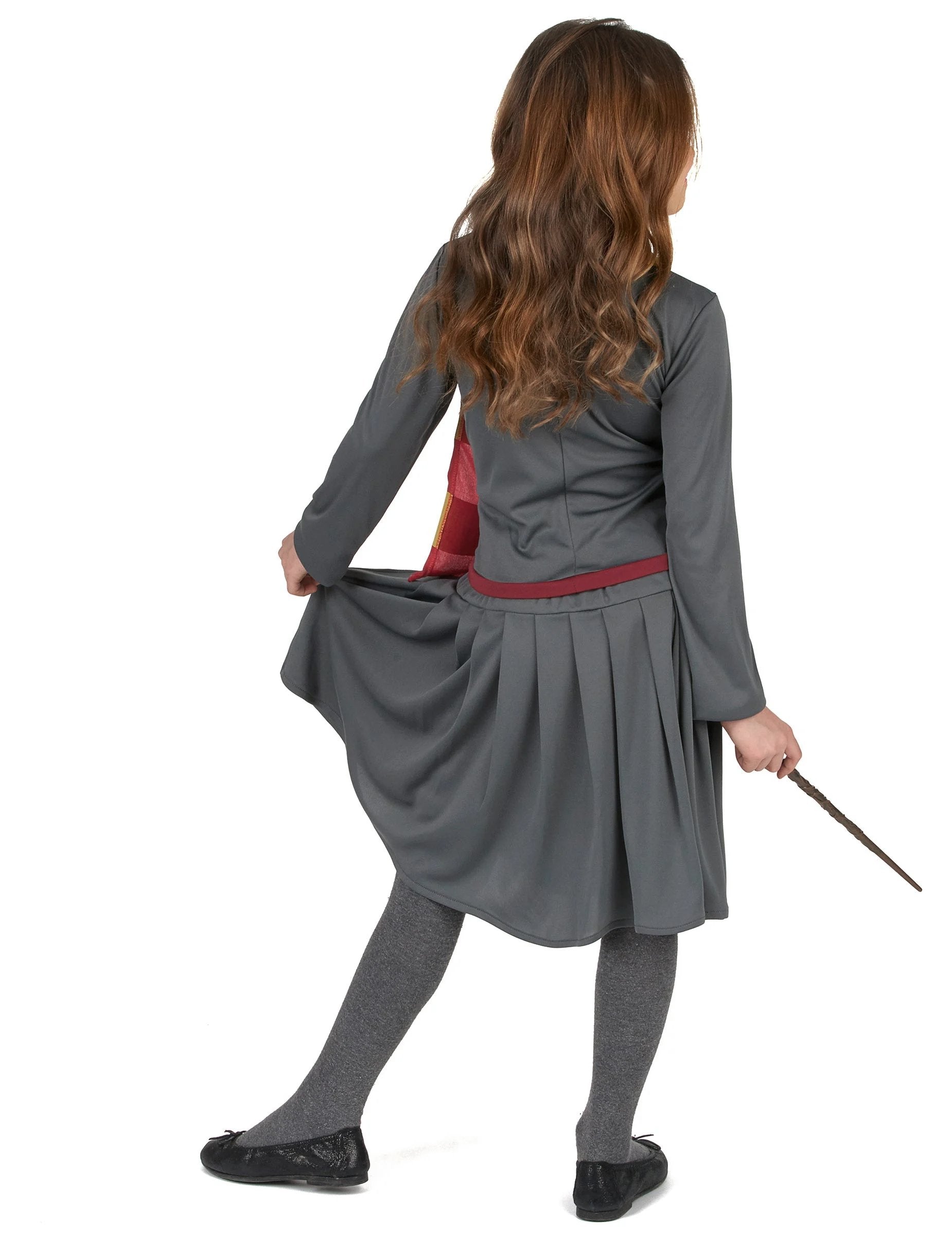 Vue de dos du déguisement apprentie sorcière pour fille