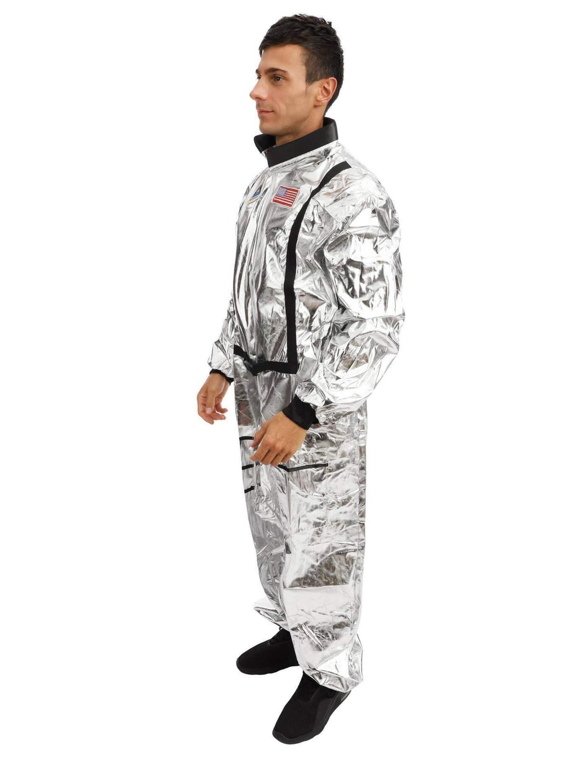 Vue de profil du déguisement d'astronaute pour homme adulte