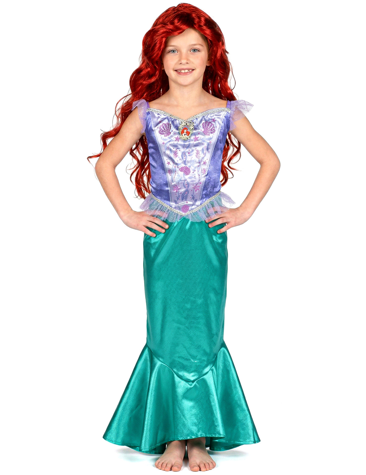 Déguisement Ariel la Petite Sirène™ classique pour fille violet et turquoise