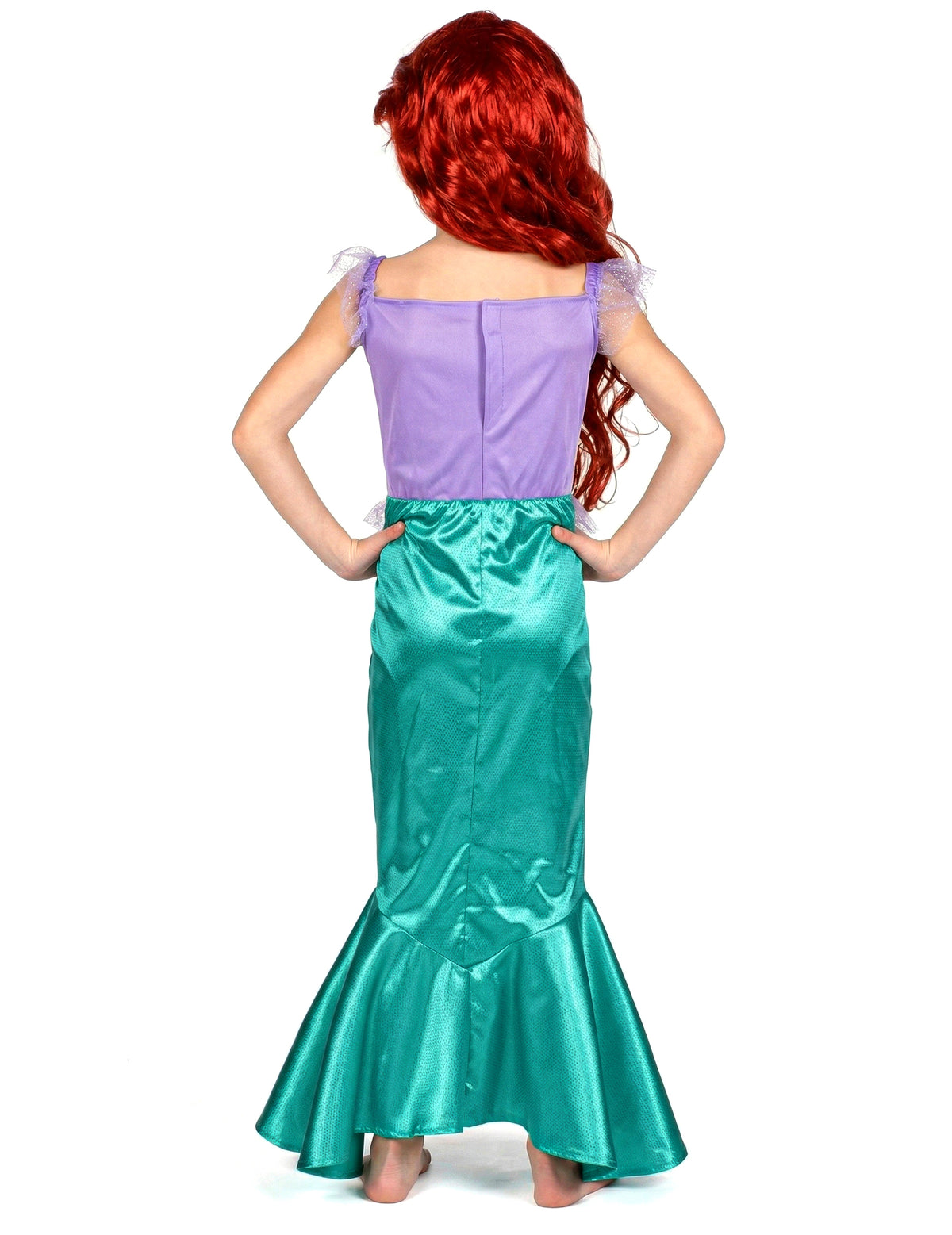 Vue de dos du déguisement Ariel la Petite Sirène™ classique pour fille