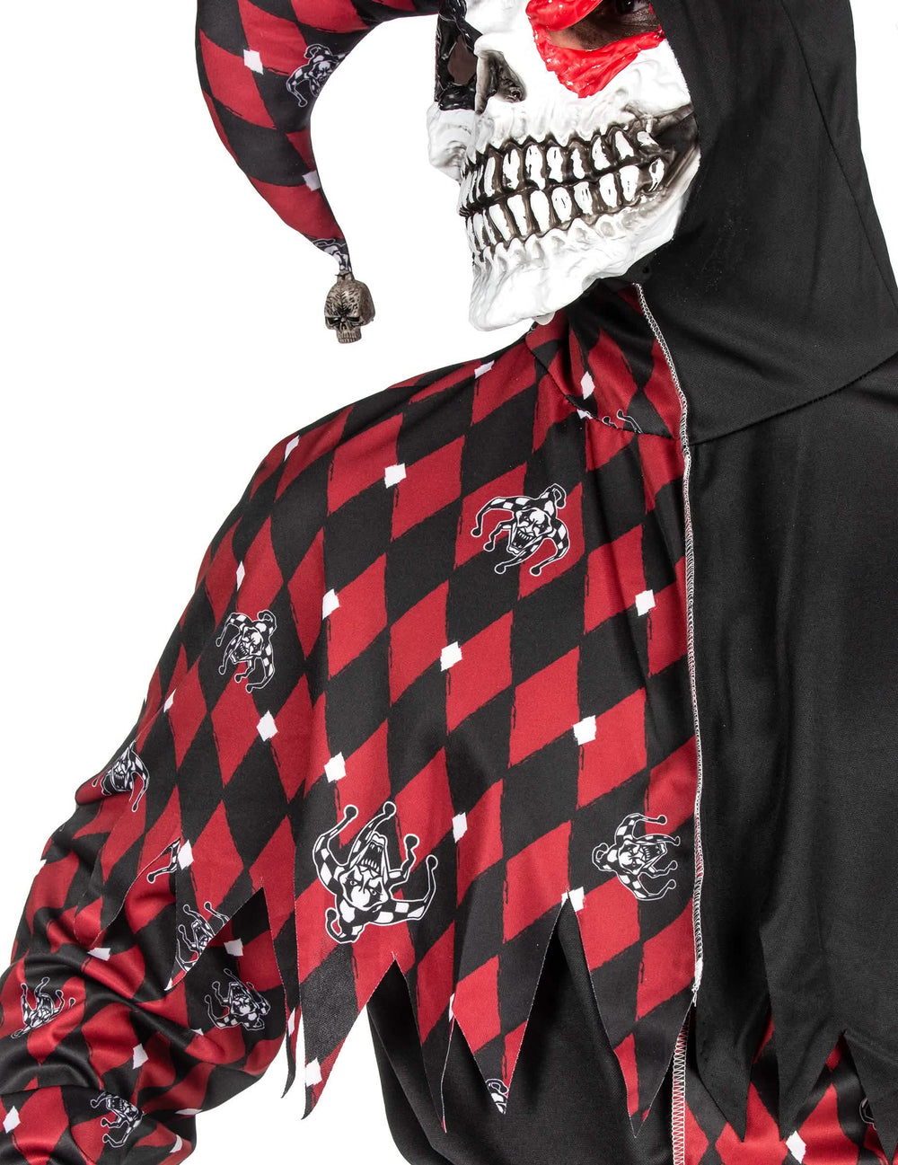 Detail límce s hroty a vzorů kostýmu Arlequin du mal luxus pro mužů