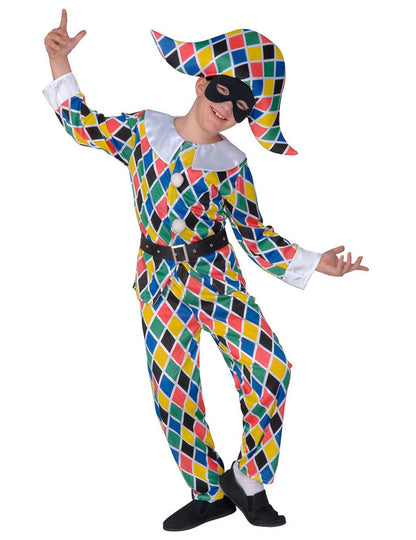 Dětský vícebarevný kostým Arlequin