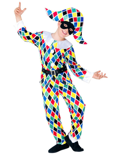 Dětský vícebarevný kostým Arlequin