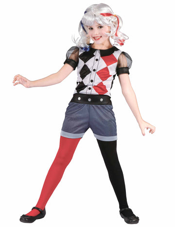 Dívčí kostým harlekýnské hrdinky