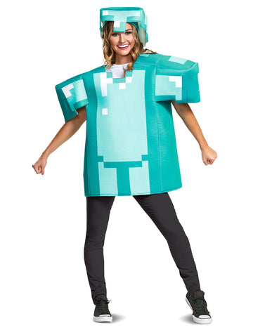 Kostým brnění z Minecraftu pro dospělé
