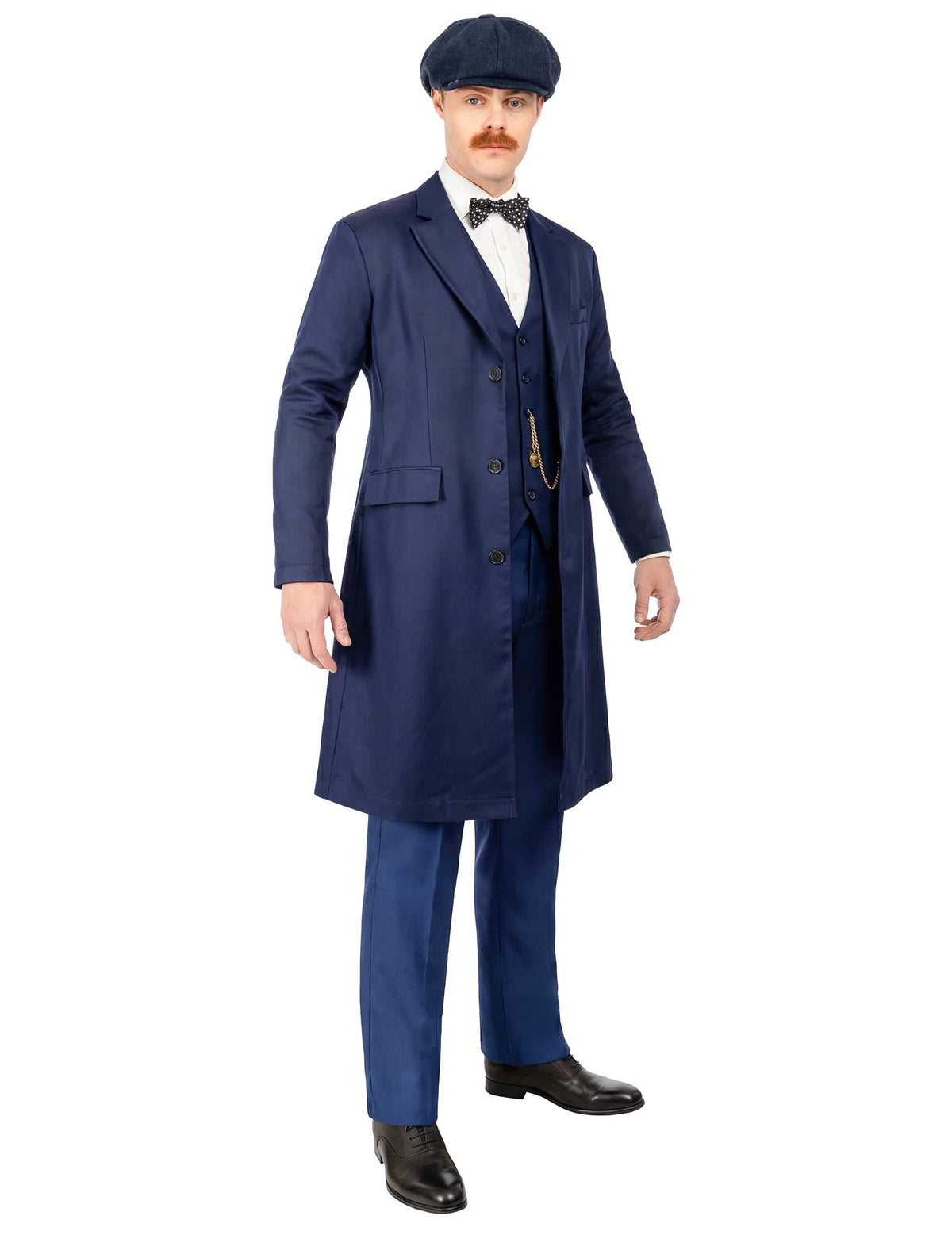 Pohled ze tříčtvrtečního úhlu na kostým Arthura Shelbyho - Peaky Blinders™