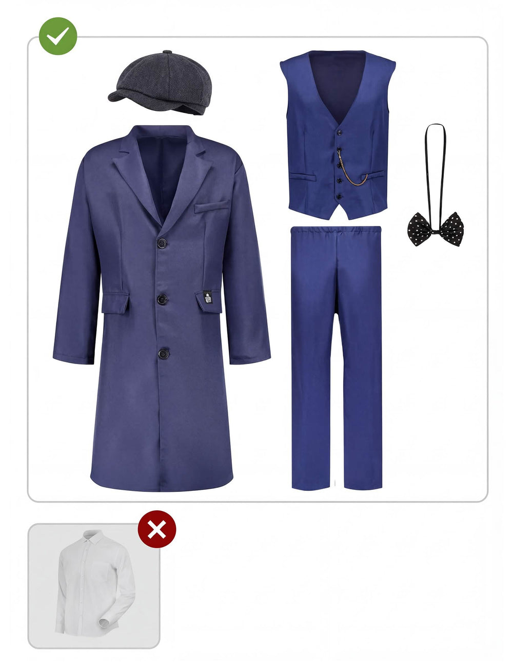 Detaily součástí kostýmu Arthur Shelby - Peaky Blinders™