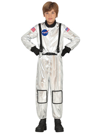 Déguisement Astronaute argenté enfant
