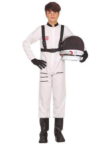 Bílý kostým astronauta pro teenagery