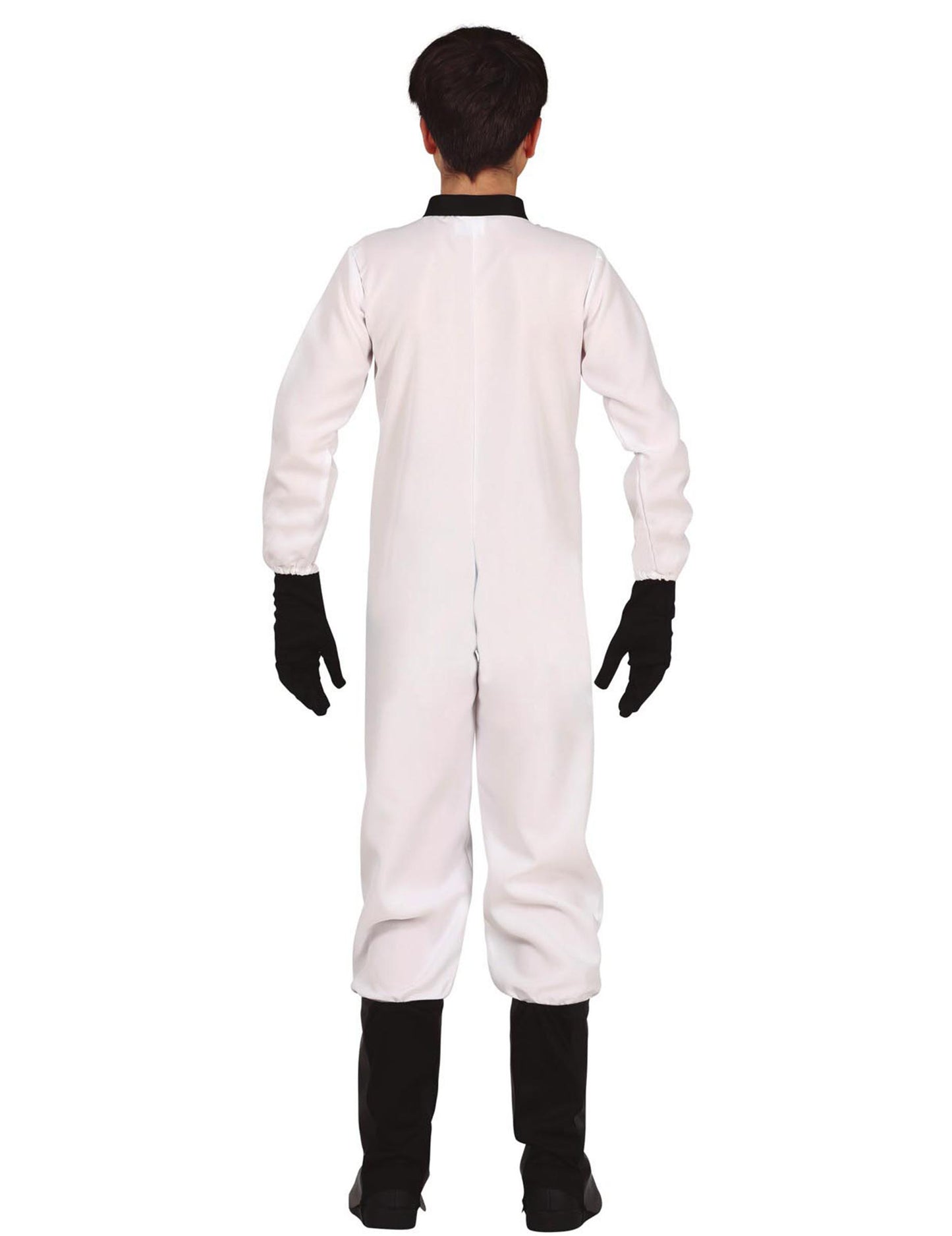 Adolescentní bílý astronaut převlečení