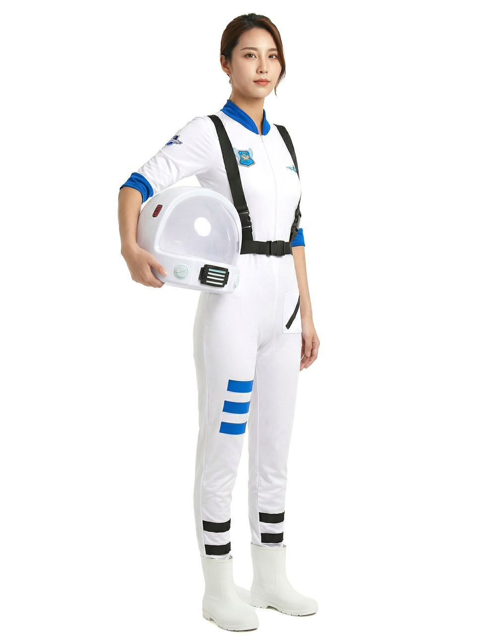 Vue de profil du déguisement astronaute