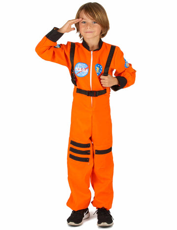 Oranžový kostým astronauta pro chlapce