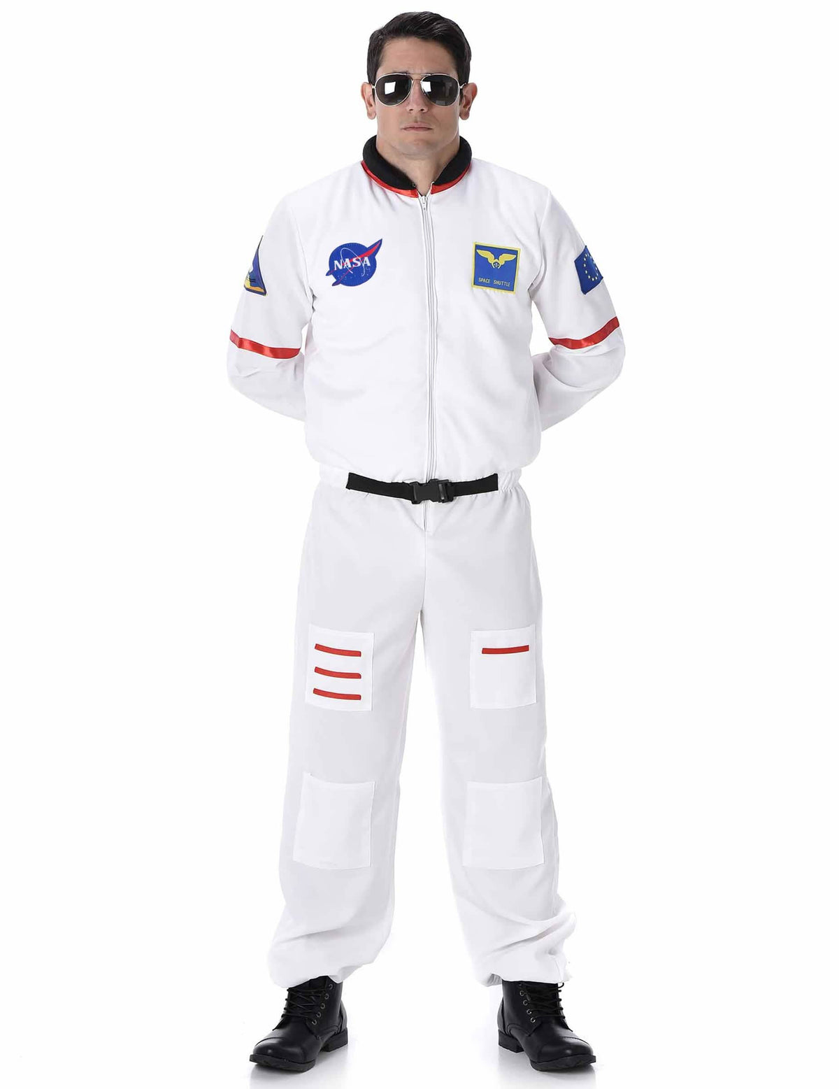 Kostým astronauti pro bílá muž s nášivkami NASA