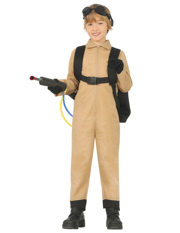 Dětský kostým chytače duchů s taškou