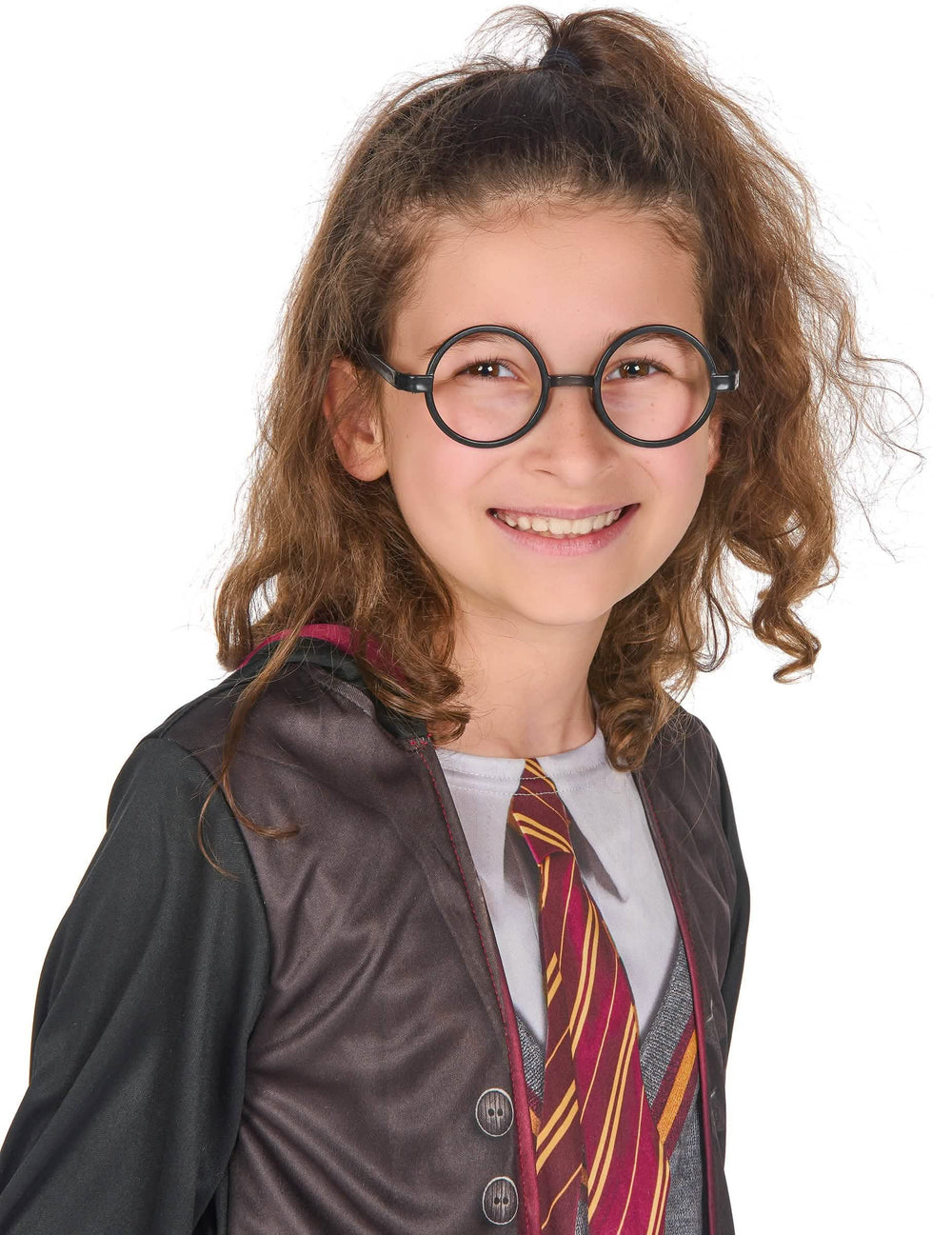 Detail černých kulatých brýlí kostýmu s doplňky Harry Potter™