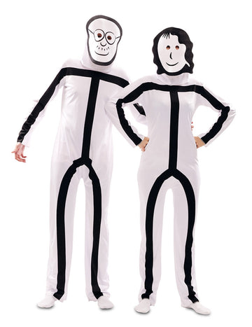 Kostým pro dospělé Stickman maska