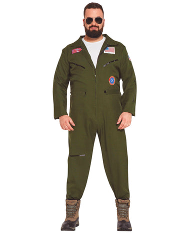 Kostým pilota pro dospělé nadměrné velikosti