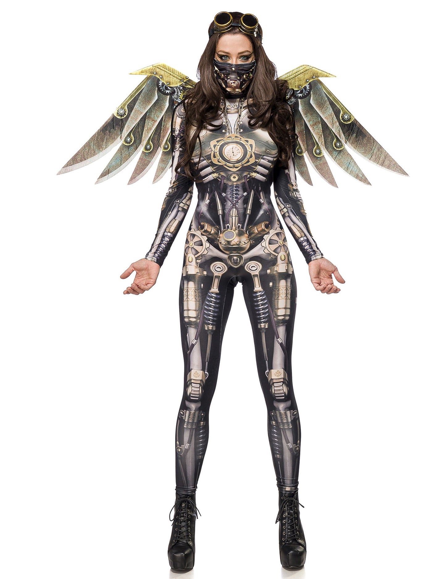 Luxusní steampunk pilotní kostým pro dámy