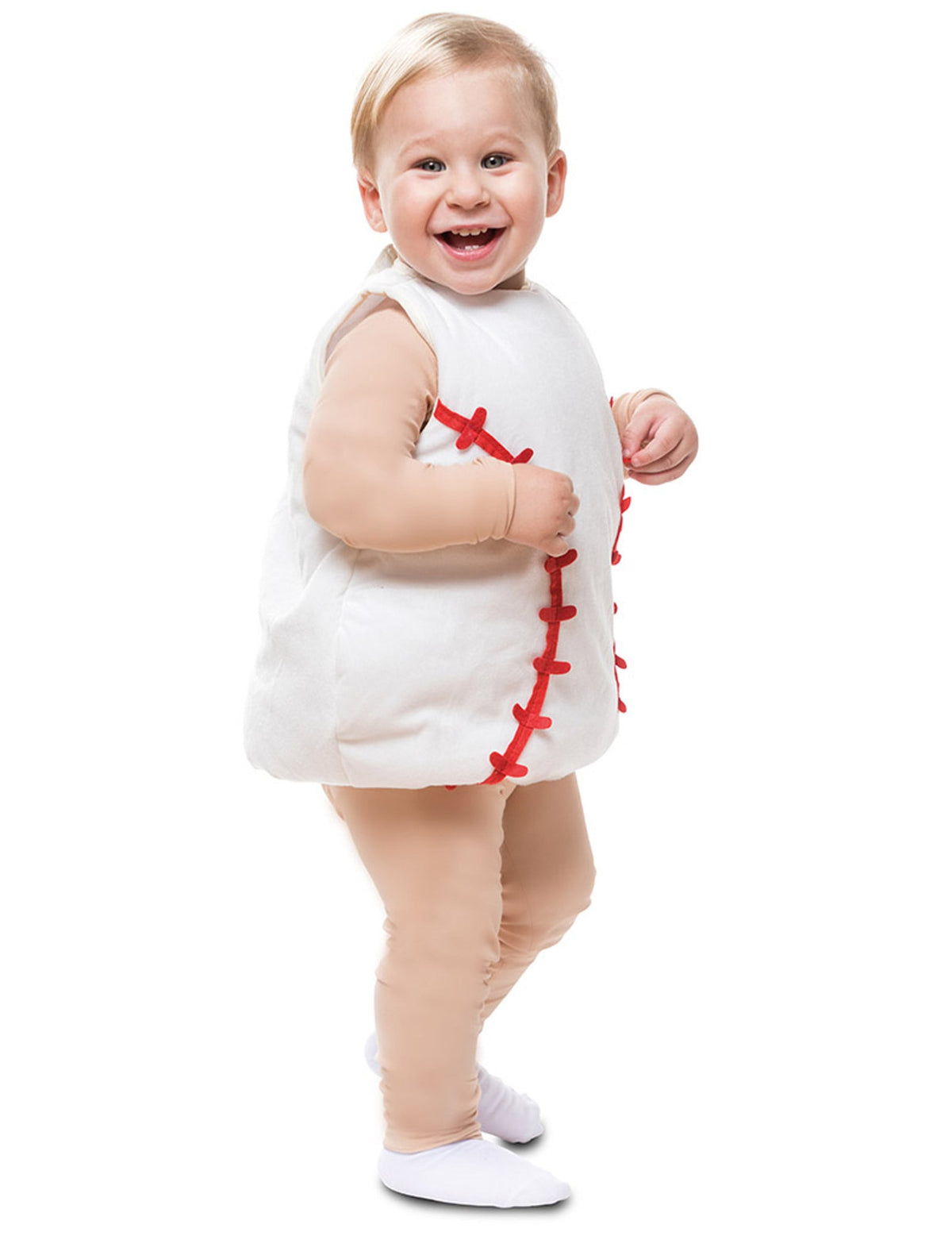 Vue de profil du déguisement balle de baseball pour bébé
