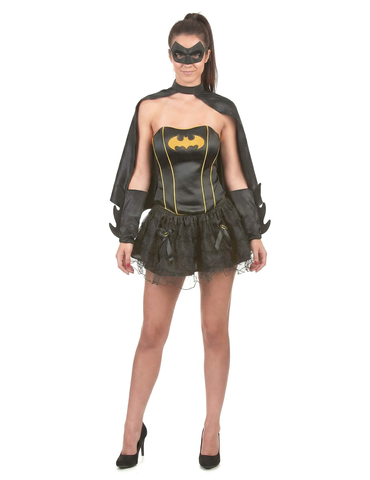 Kostým Batgirl™ sexy pro ženu černá a žlutá s tutu a maskou