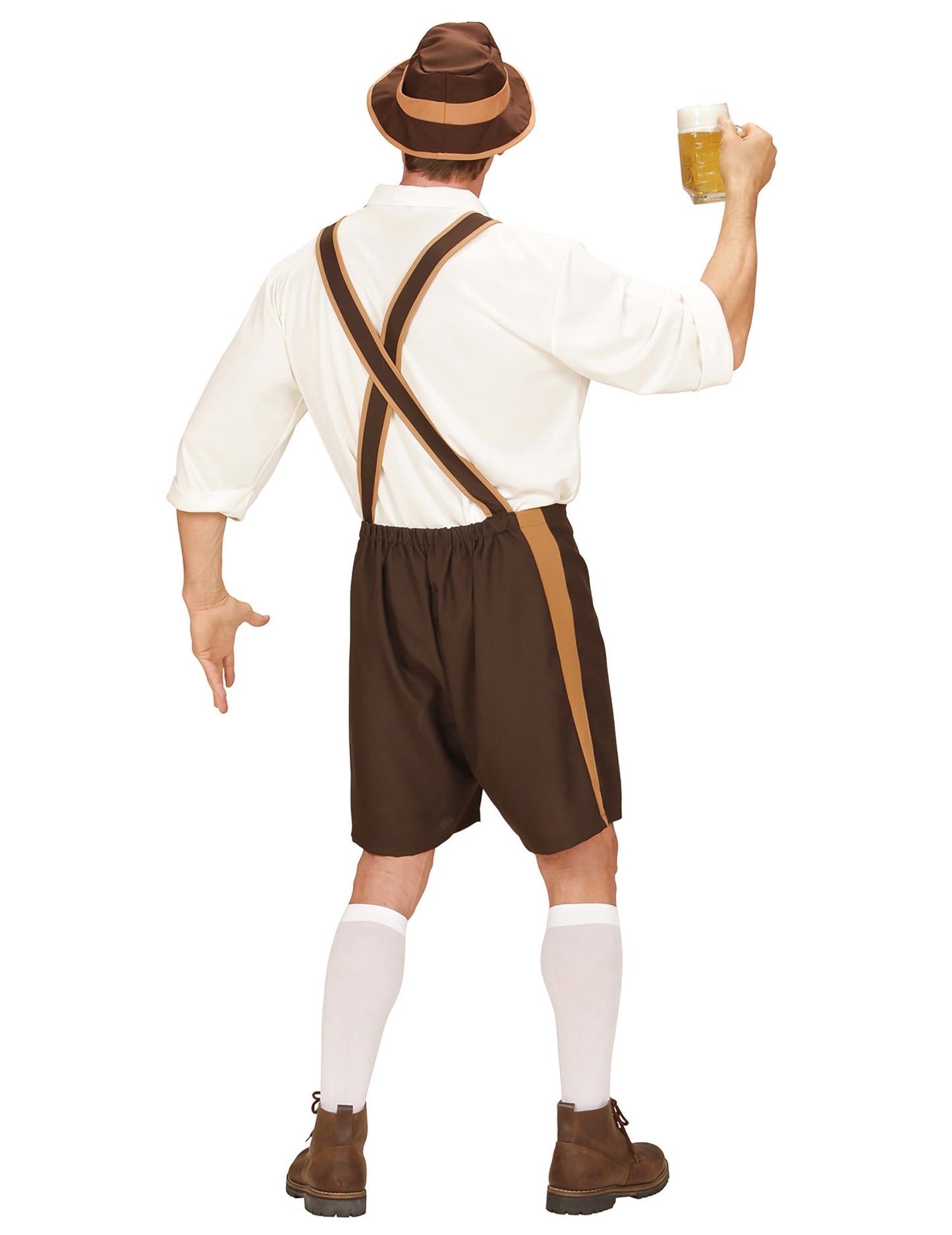 Velký hnědý bavorský kostým pro muže