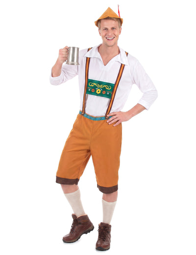 Hnědý bavorský kostým pro muže