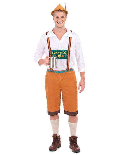 Hnědý bavorský kostým pro muže