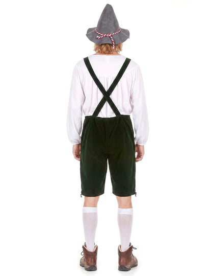 Tmavě zelený bavorský kostým pro muže