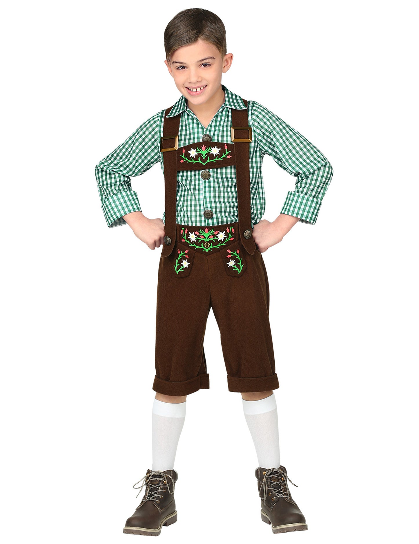 Zelený bavorský kostým pro chlapce