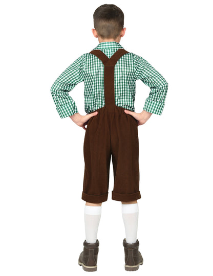 Zelený bavorský kostým pro chlapce