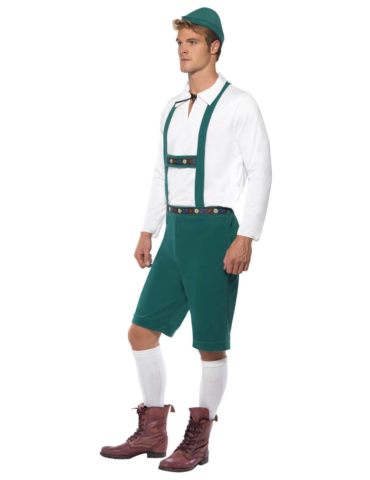 Boční pohled na bavorský kostým pro muže