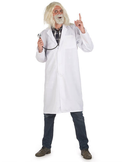 Doktor-Kittel Arzt-Kostüm für Herren Halloween weiss