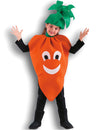 Déguisement carotte pour fille orange avec coiffe verte