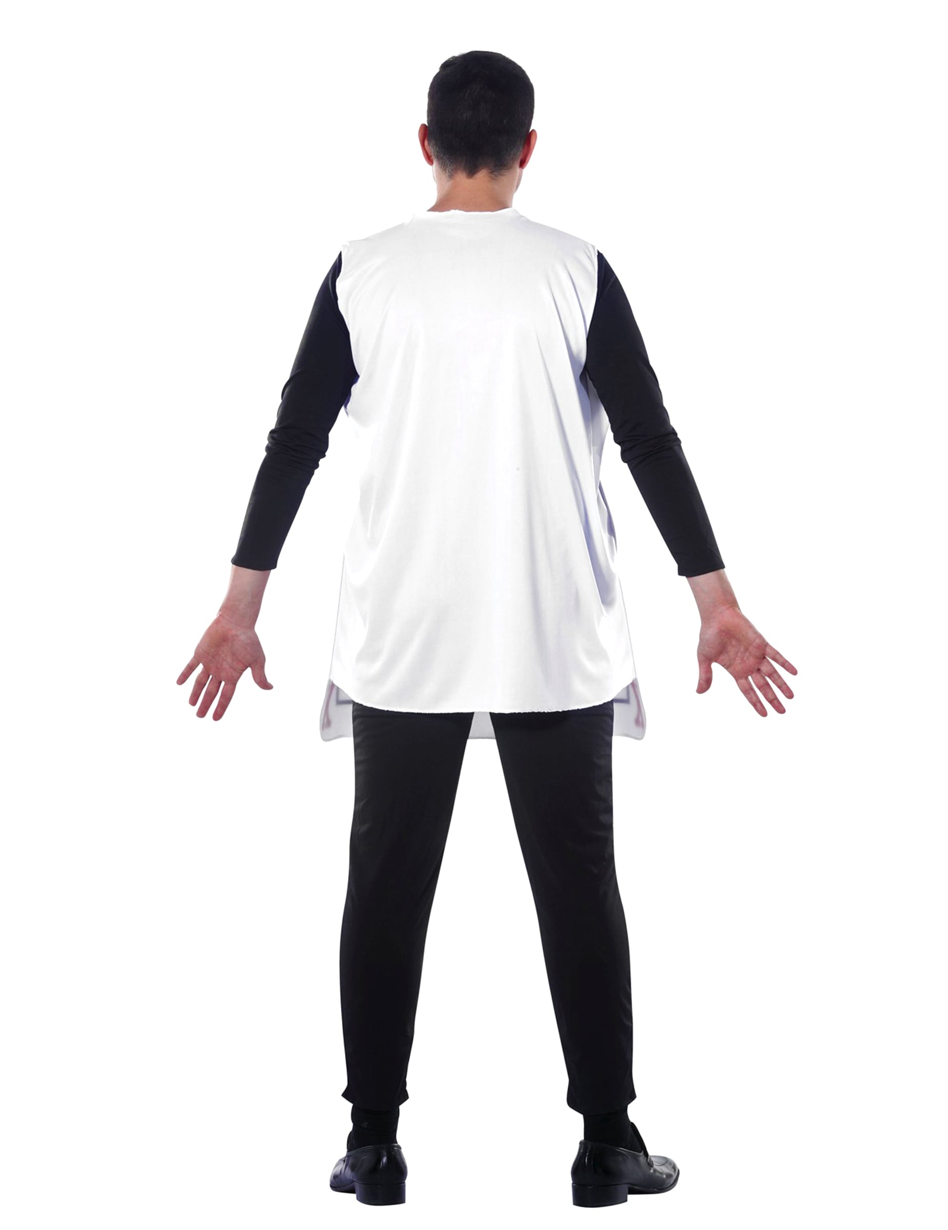 Vue de dos du déguisement carte roi de coeur pour homme