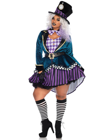 Dámský kostým Šíleného kloboučníka pro větší děti