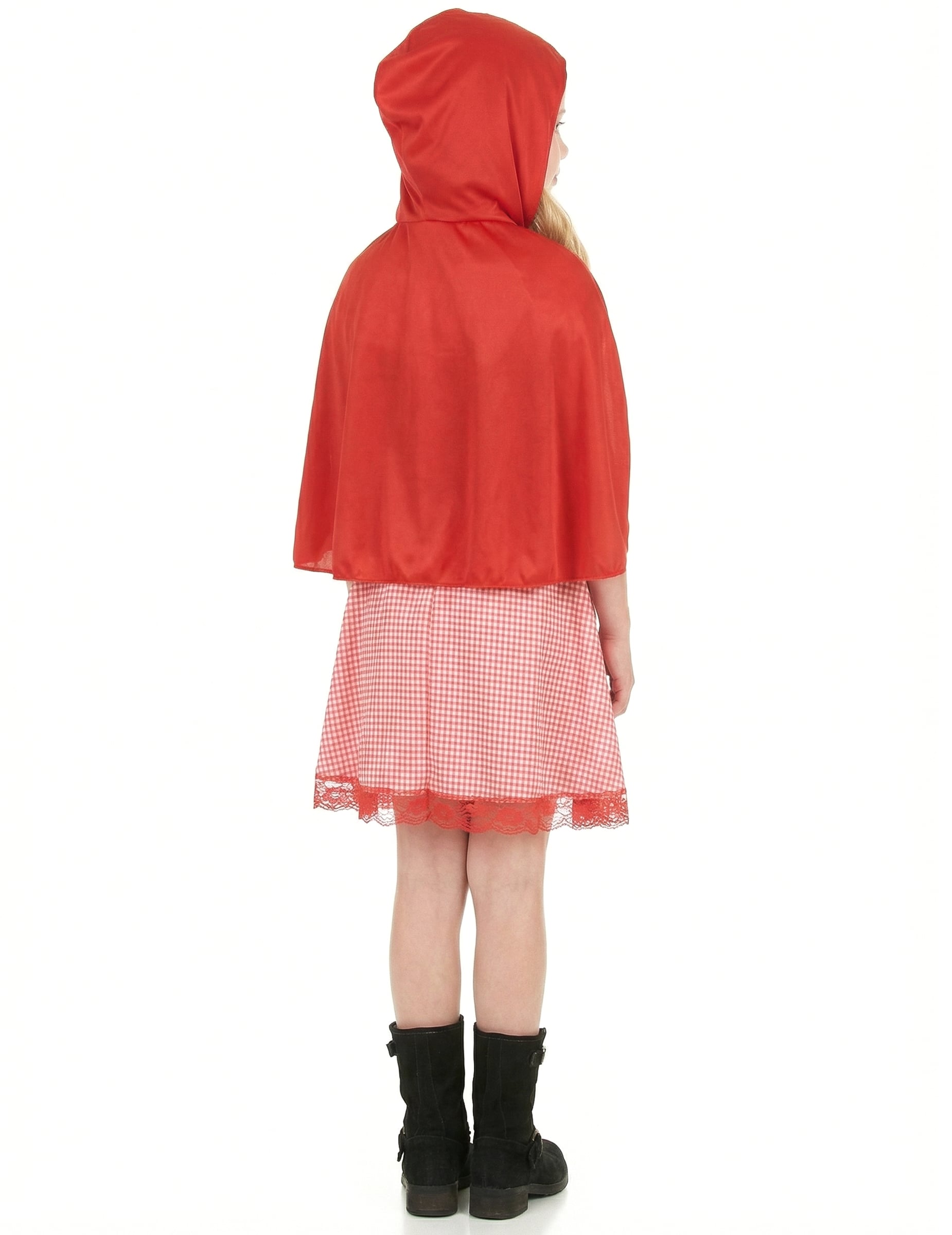 Vue de dos du déguisement de chaperon rouge basique