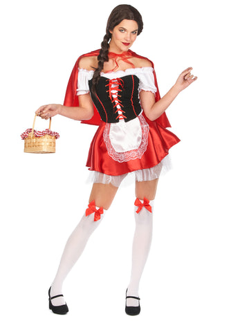 Rotkäppchenkostüm für Damen rot