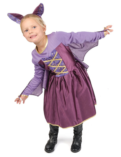 Dívčí kostým fialového netopýra