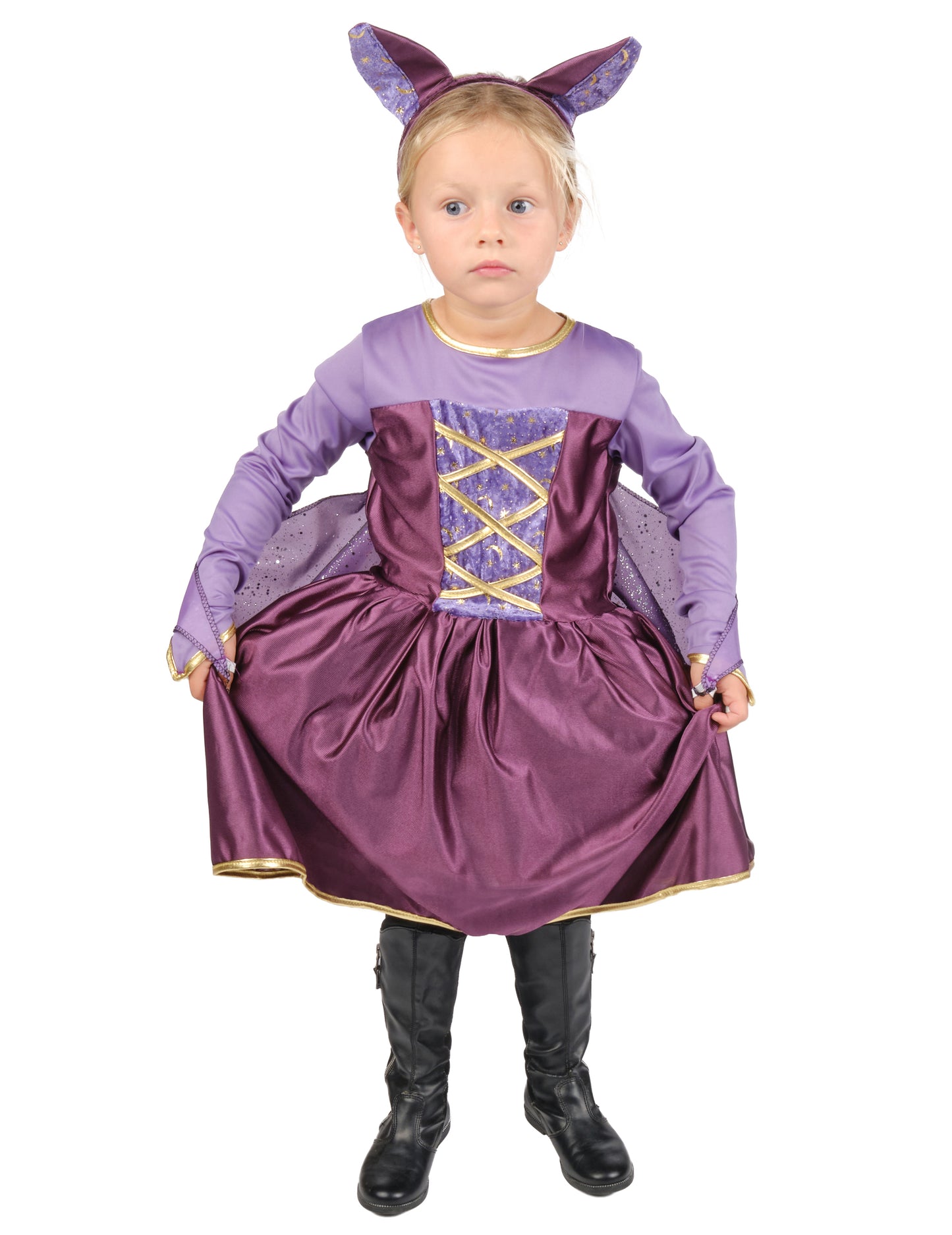 Dívčí kostým fialového netopýra