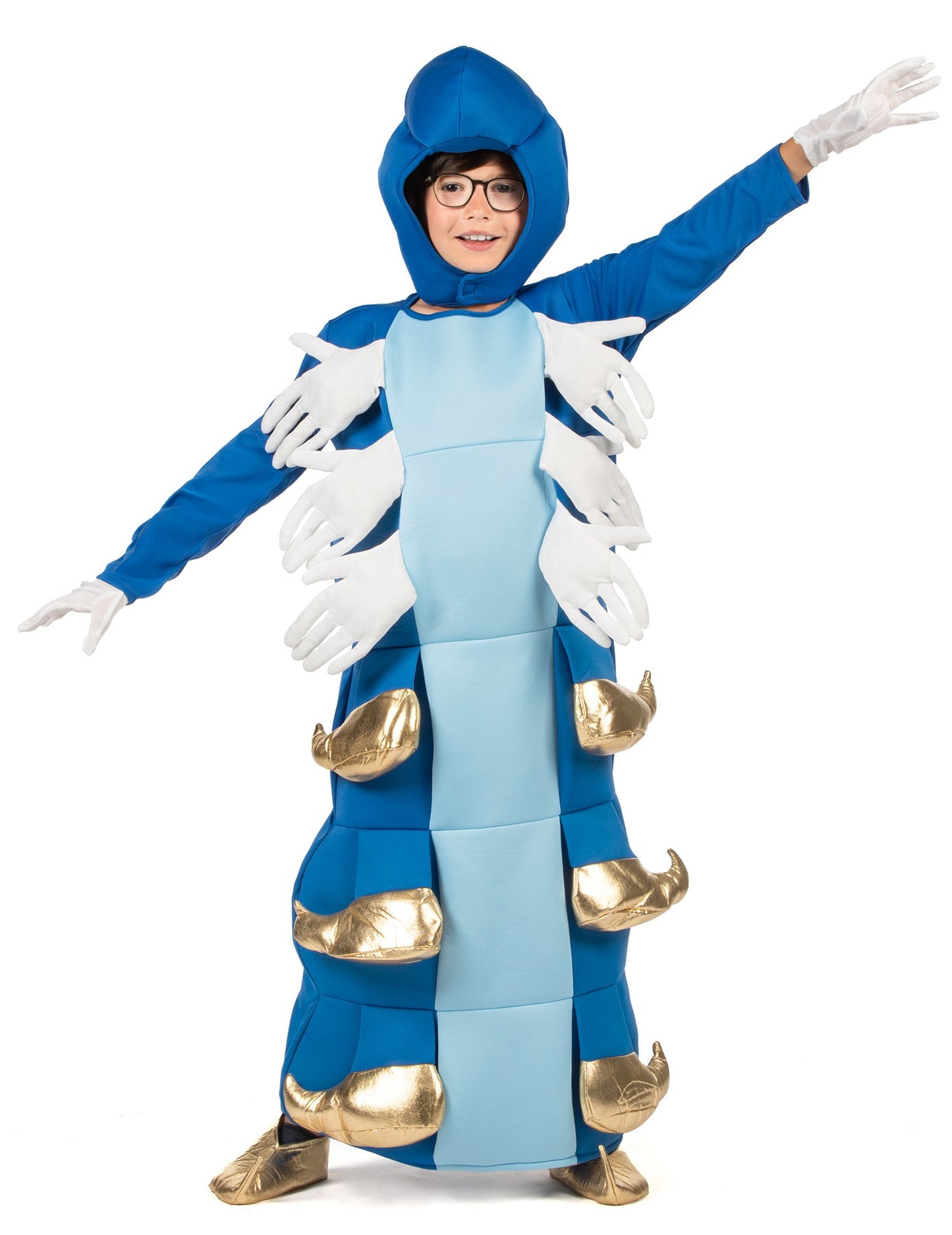 Dětský kostým modré housenky